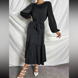 SHEIN Belted Dress